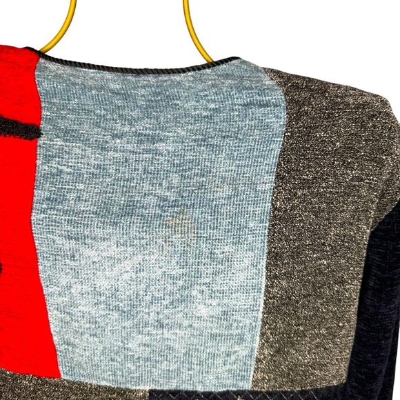 Vintage Draper’s & Damon’s Embroidered Patchwork Sweater Jacket - Size 1X PLUS - Picture 8 of 8